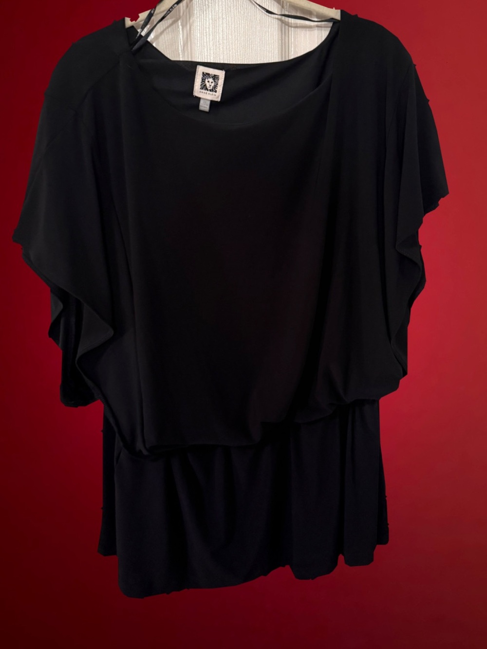 Black Draped Women's Top - Brand Unknown
